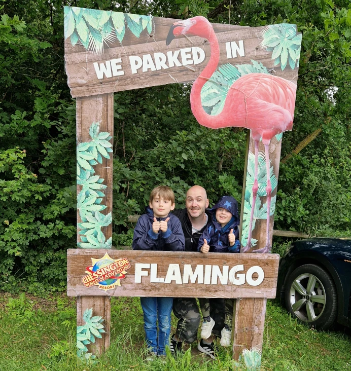 Flamingo Car Park Sign