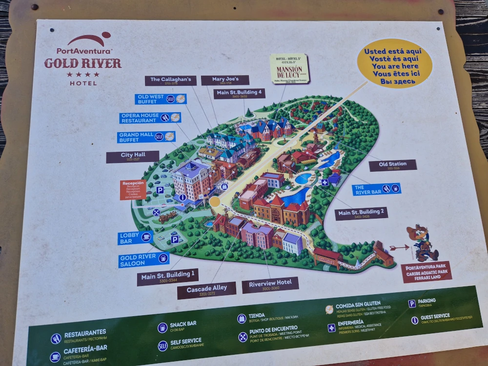 Hotel Gold River Resort Map