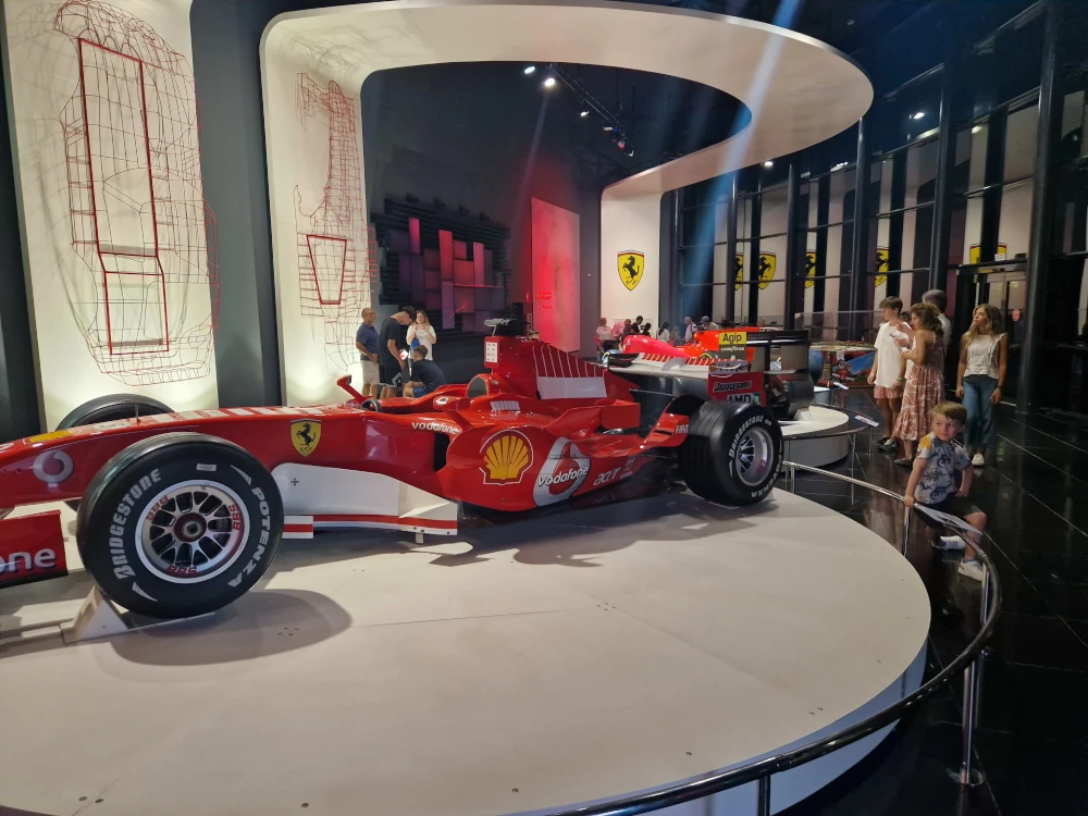 An F1 Car at the Ferrari Gallery Museum
