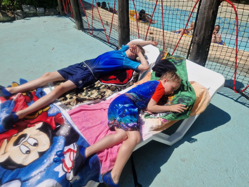 Caribe Aquatic Children on Sunbeds