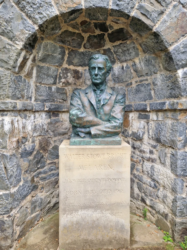 Bodnant Gardens Walter McLaren Statue