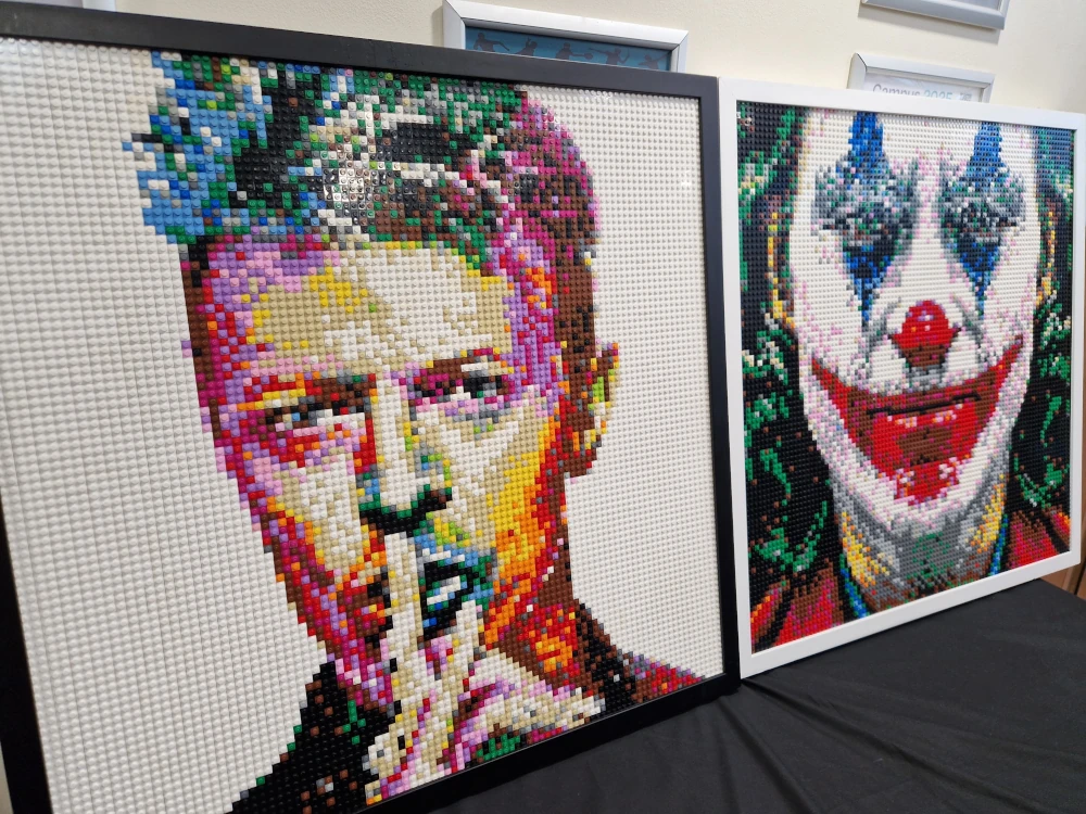 National Brick Events Wrexham Lego Mosaic Bowie Joker