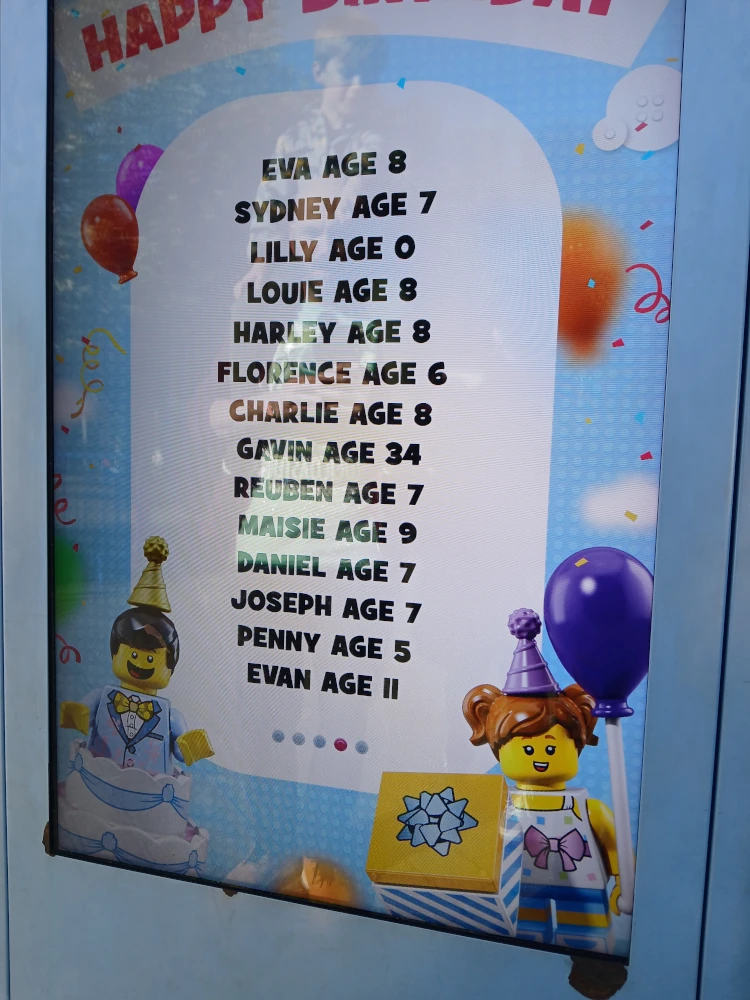 Legoland Windsor Birthday Board