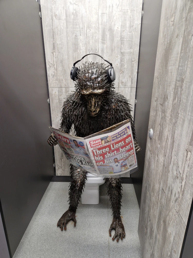 British Ironwork Museum Toilets Sculpture