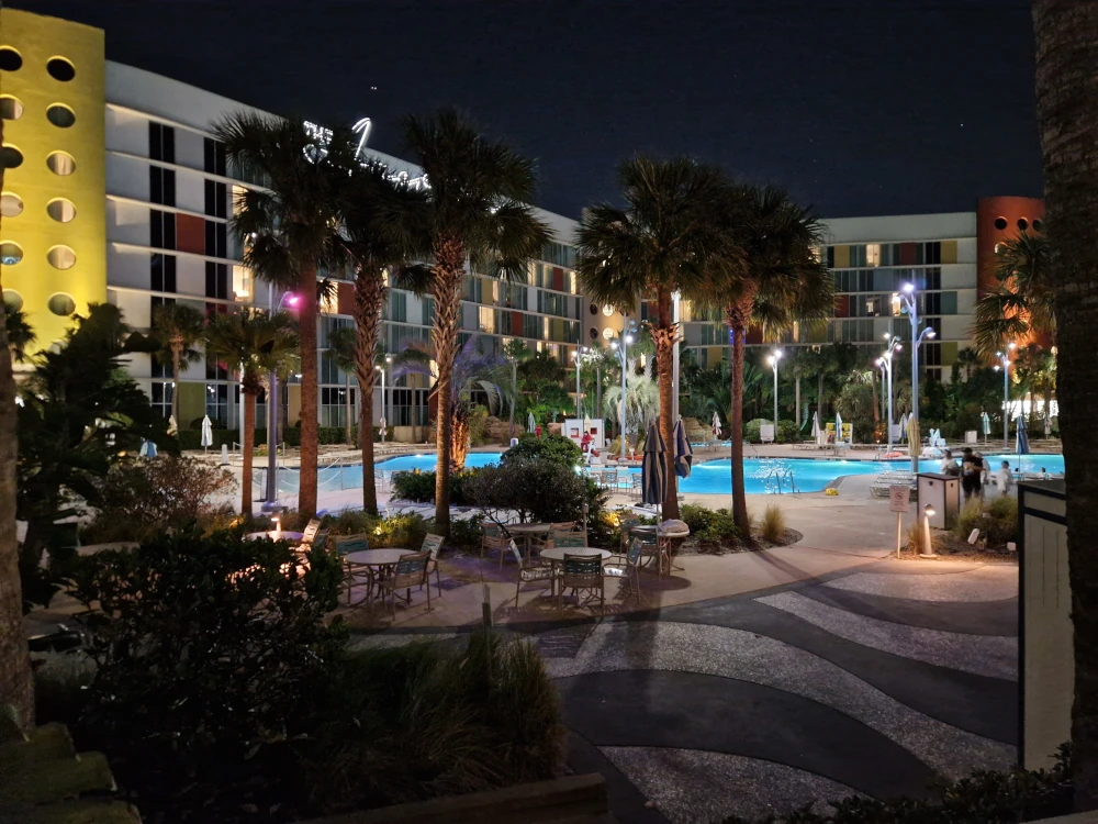 Universal Cabana Bay Beach Resort Pool Evening