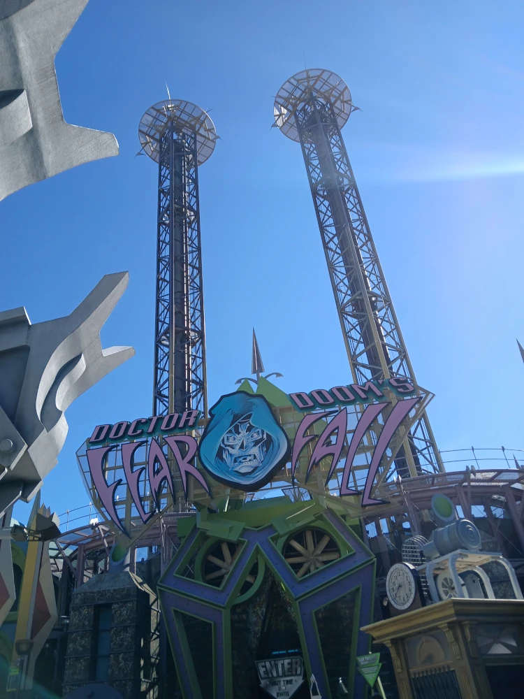Universal Islands of Adventure Marvel Superhero Island Dr Dooms Fearfall