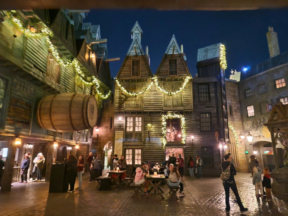 Universal Studios Florida Diagon Alley at Night