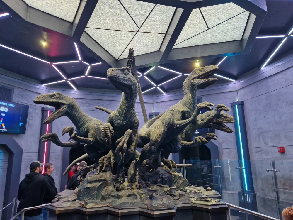 Universal Islands of Adventure Jurassic World Velocicoaster Queue