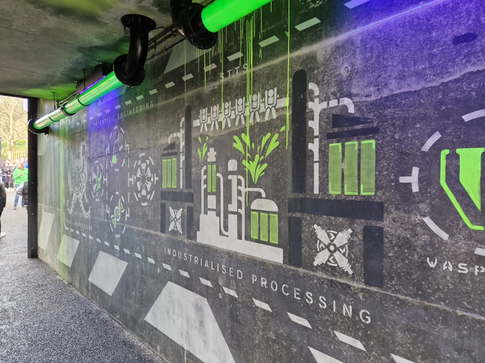 Alton Towers - Toxicator Tunnel Art