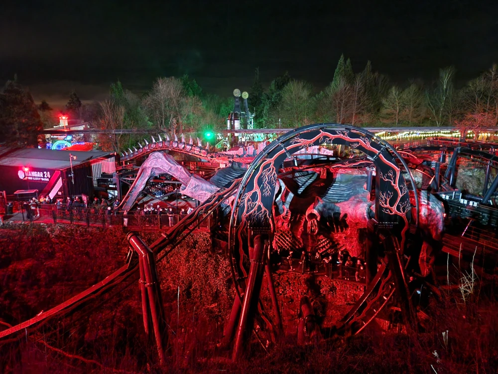 Alton Towers - Nemesis Reborn at Night