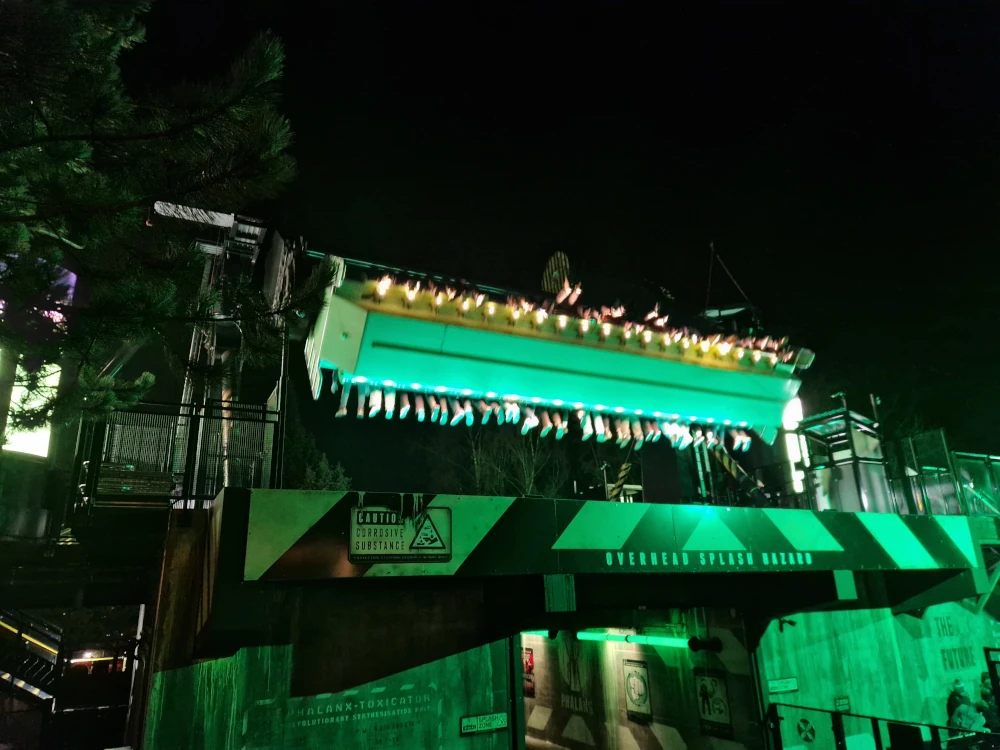 Alton Towers - Toxicator at Night