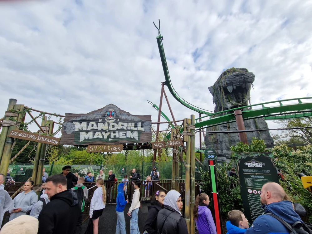 Chessington World of Adventures Mandrill Mayhem Entrance