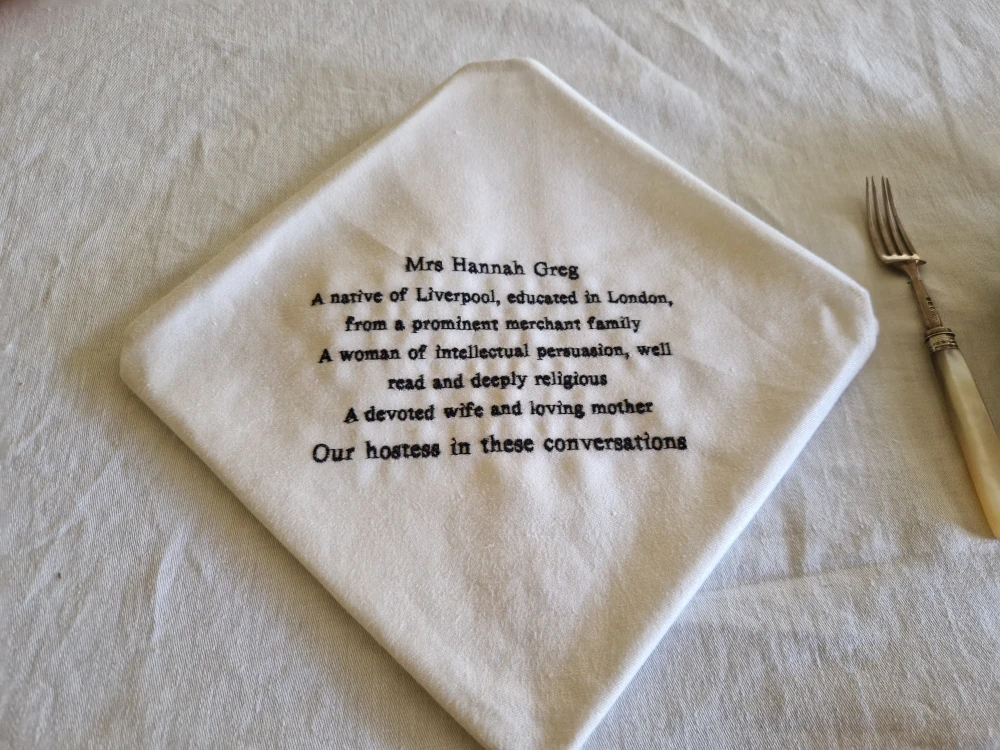 Quarry Bank Mill Greg Family House Napkin