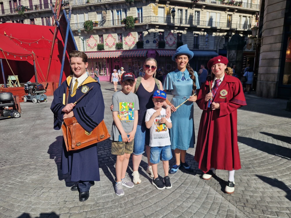 Epic Universe Wizard School Students