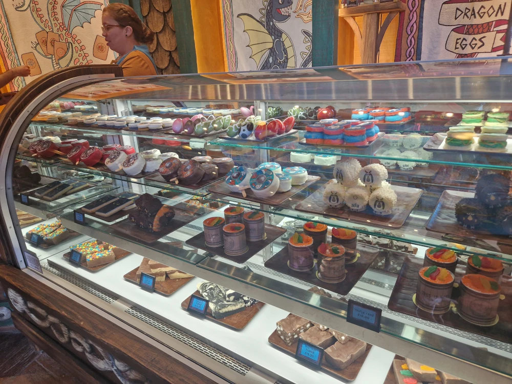 Epic Universe Isle of Berk Cakes in How to Treat your Dragon