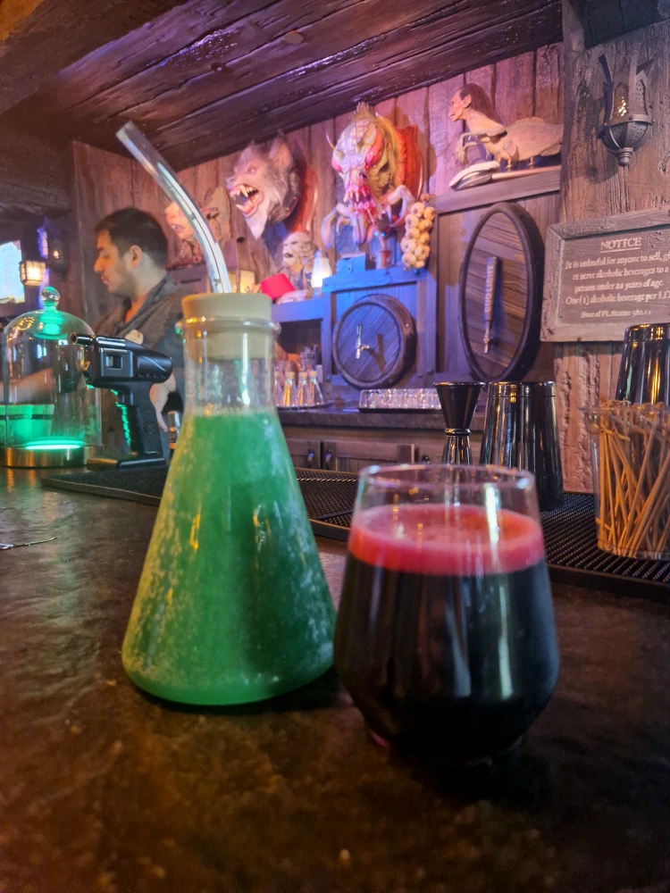 Epic Universe Burning Blade Tavern Monocane and Darkthorne Mead