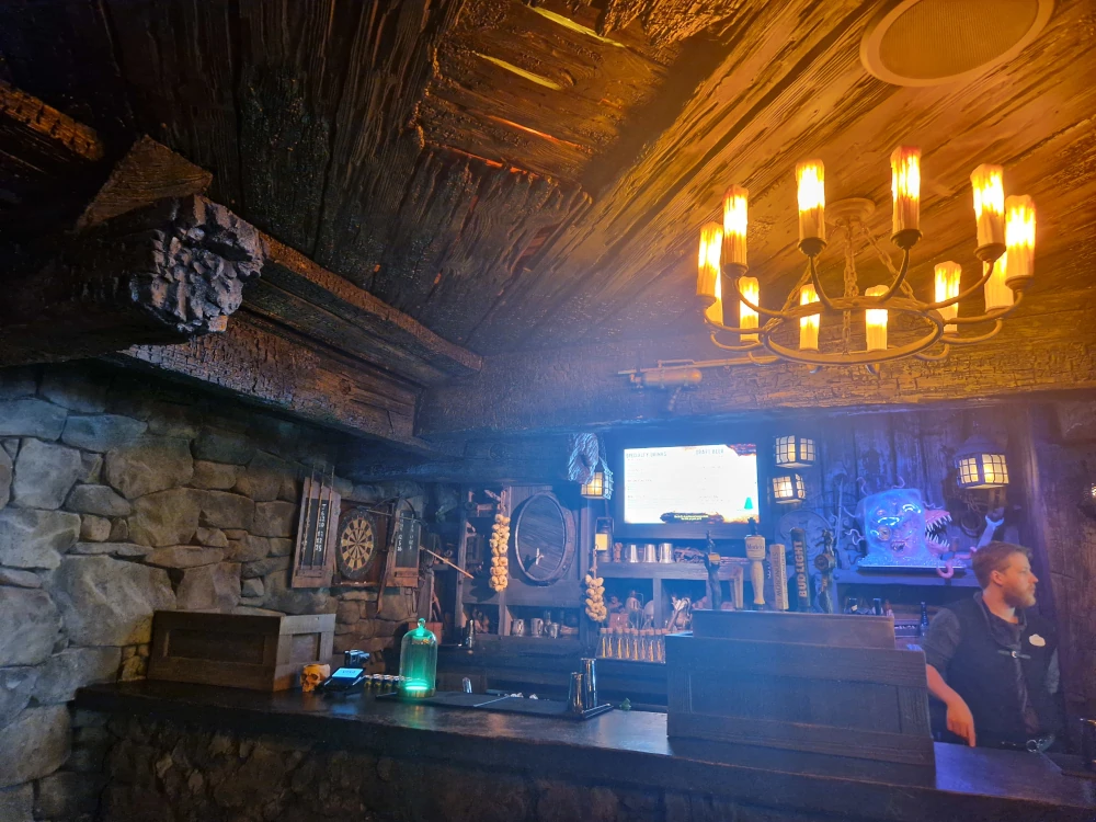 Epic Universe Burning Blade Tavern Inside
