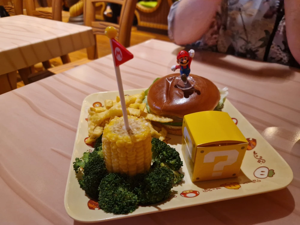 Epic Universe Toadstool Cafe Childrens Mario Burger Meal