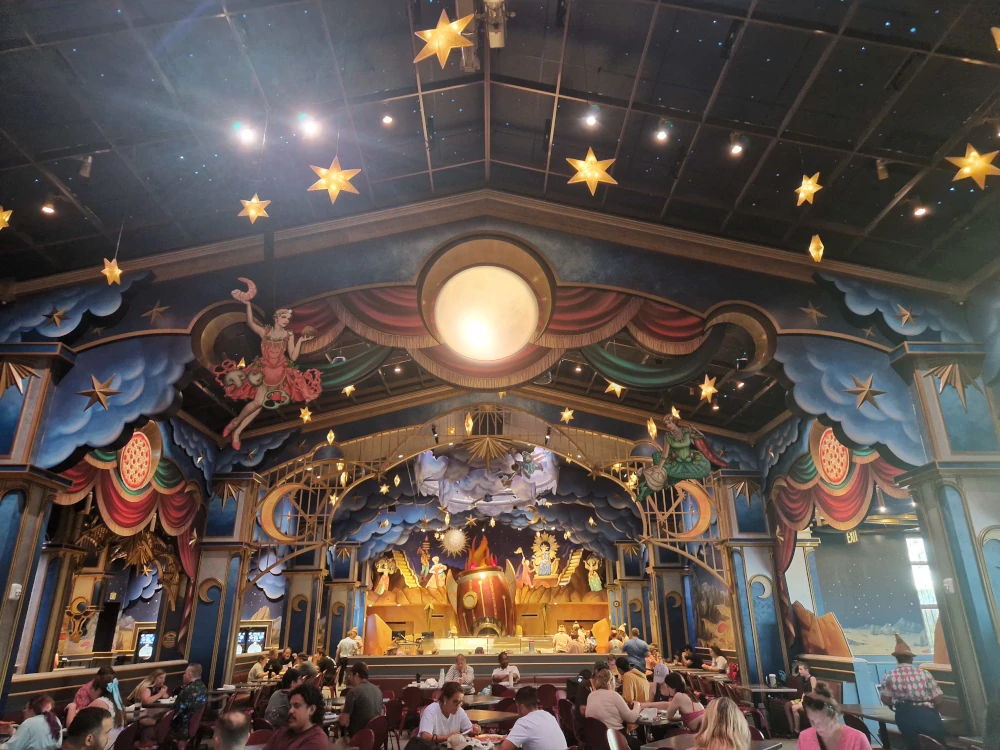 Epic Universe Pizza Moon Interior