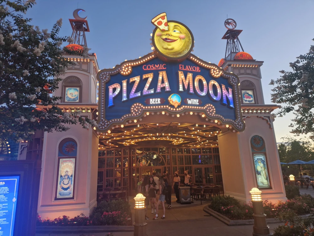 Epic Universe Pizza Moon Exterior
