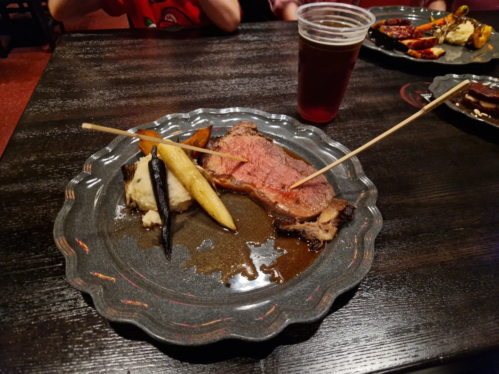 Epic Universe Das Stakehaus Carved Staked Steak