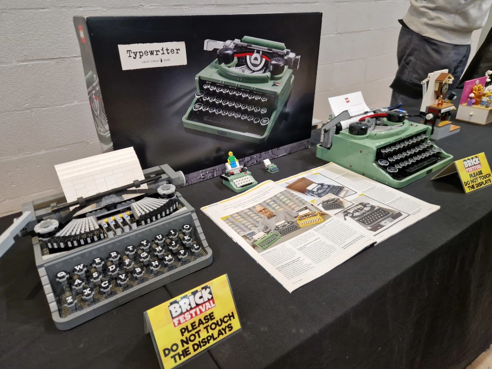 Brick Fest Wrexham Lego Brick Consultant Typewriter