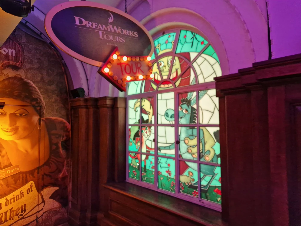 Shrek's Adventure London Stained Glass Shrek
