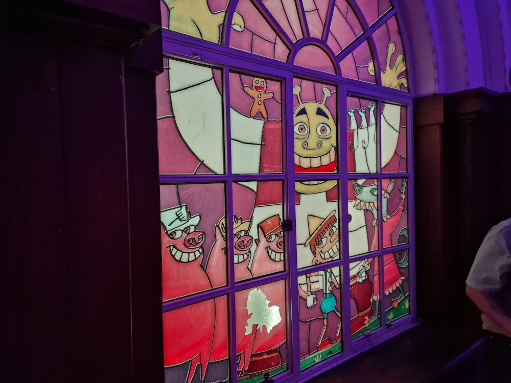 Shrek's Adventure London Stained Glass Shrek