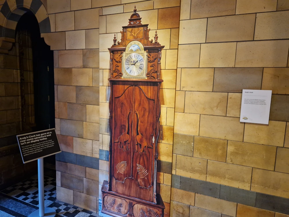 Natural History Museum London Andys Adventures Clock