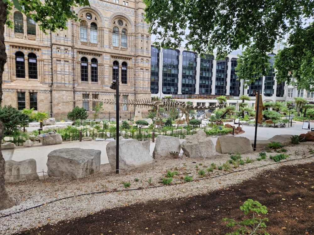 Natural History Museum London Gardens Dinosaur