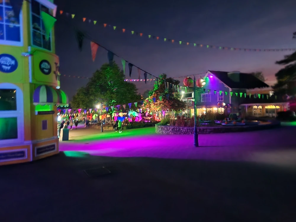 Alton Towers night lights