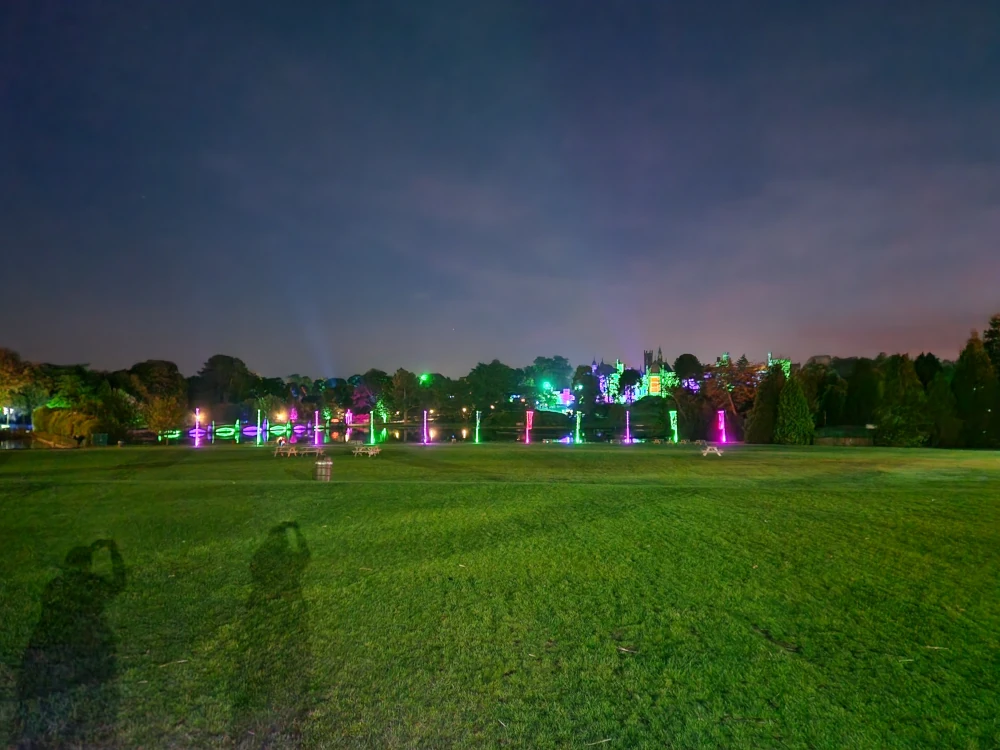 Alton Towers view across the lake