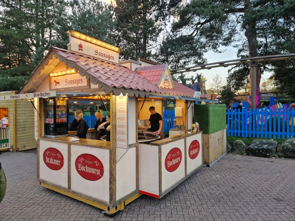 Alton Towers Fireworks Bratwurst Stall
