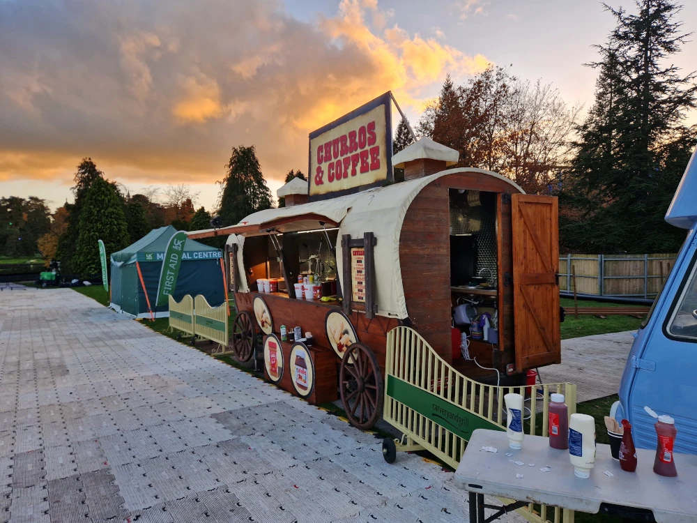 Alton Towers Fireworks Churros and Coffee