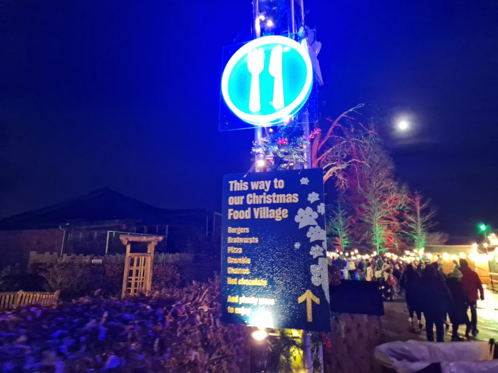 Chester Zoo Lanterns and Light Food Village