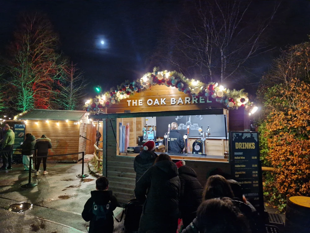 Chester Zoo Lanterns and Light Food Village Bar