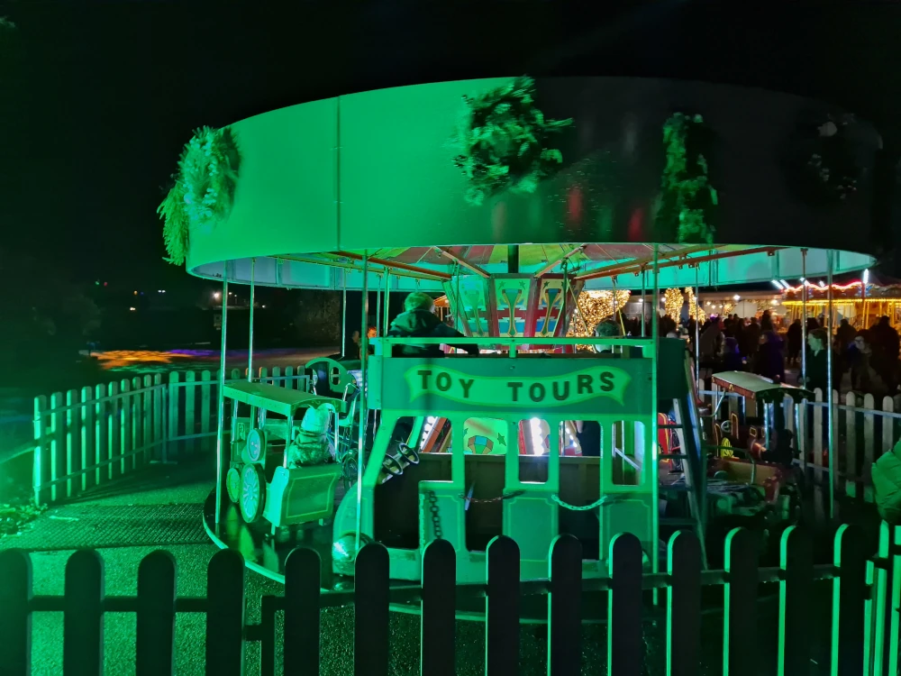 Chester Zoo Lanterns and Light Fair rides