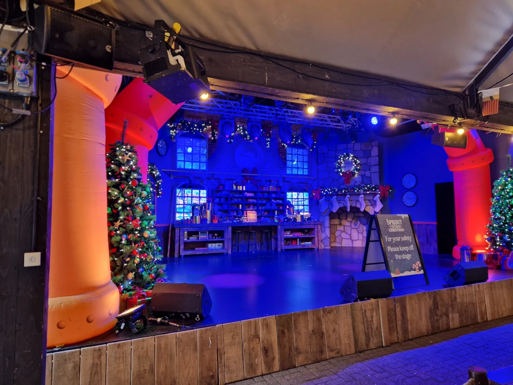 Alton Towers Christmas Show Stage