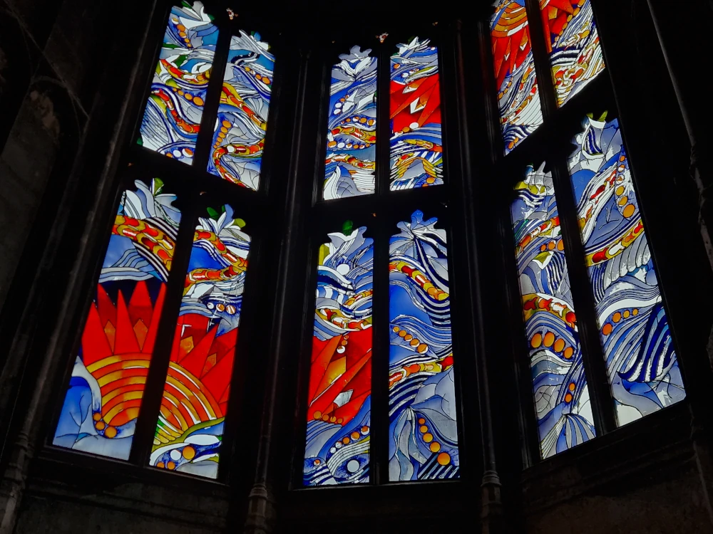 Alton Towers Christmas Chapel Stained Glass Window