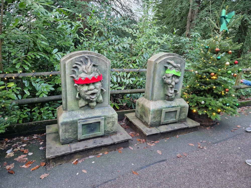 Alton Towers Christmas Talking Gravestones