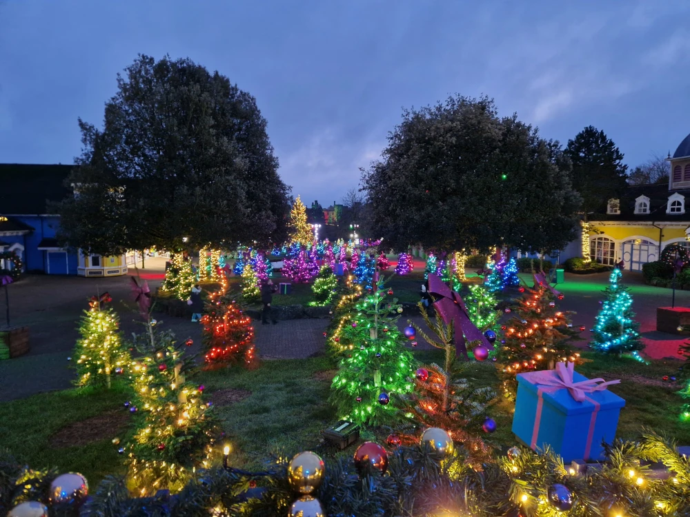 Alton Towers Christmas Trees Lights