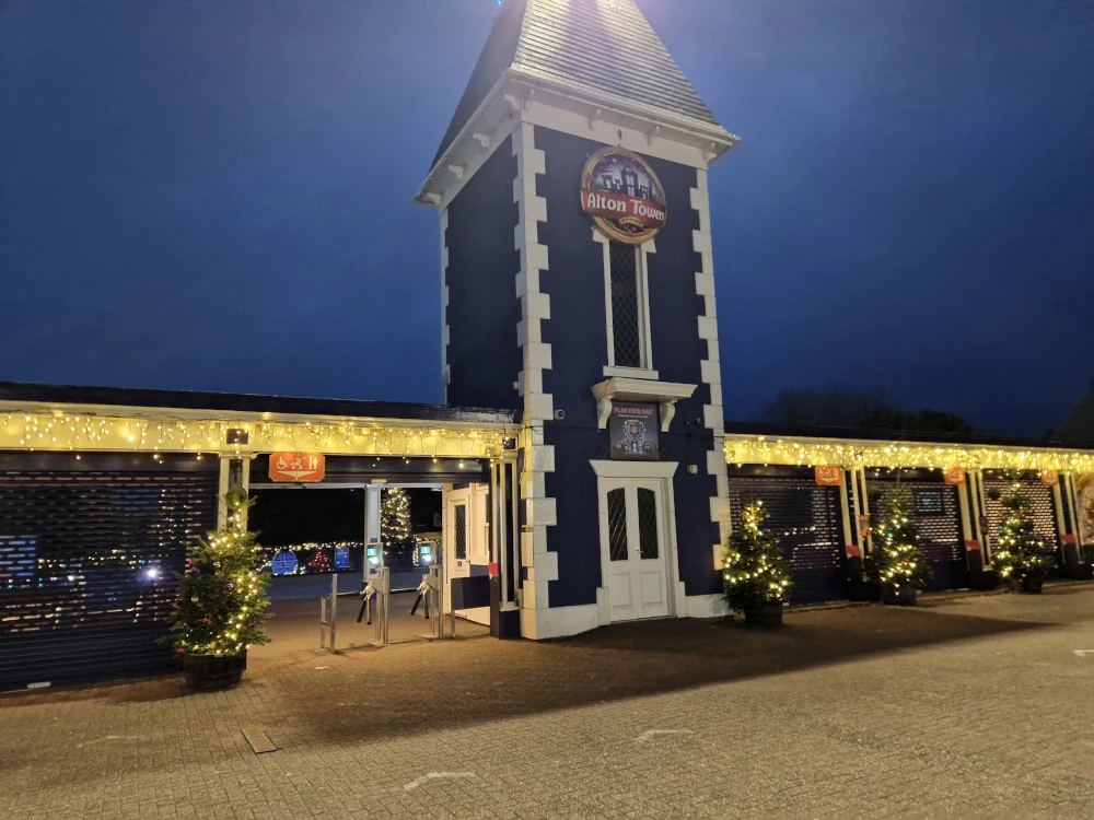Alton Towers Christmas Entrance Plaza