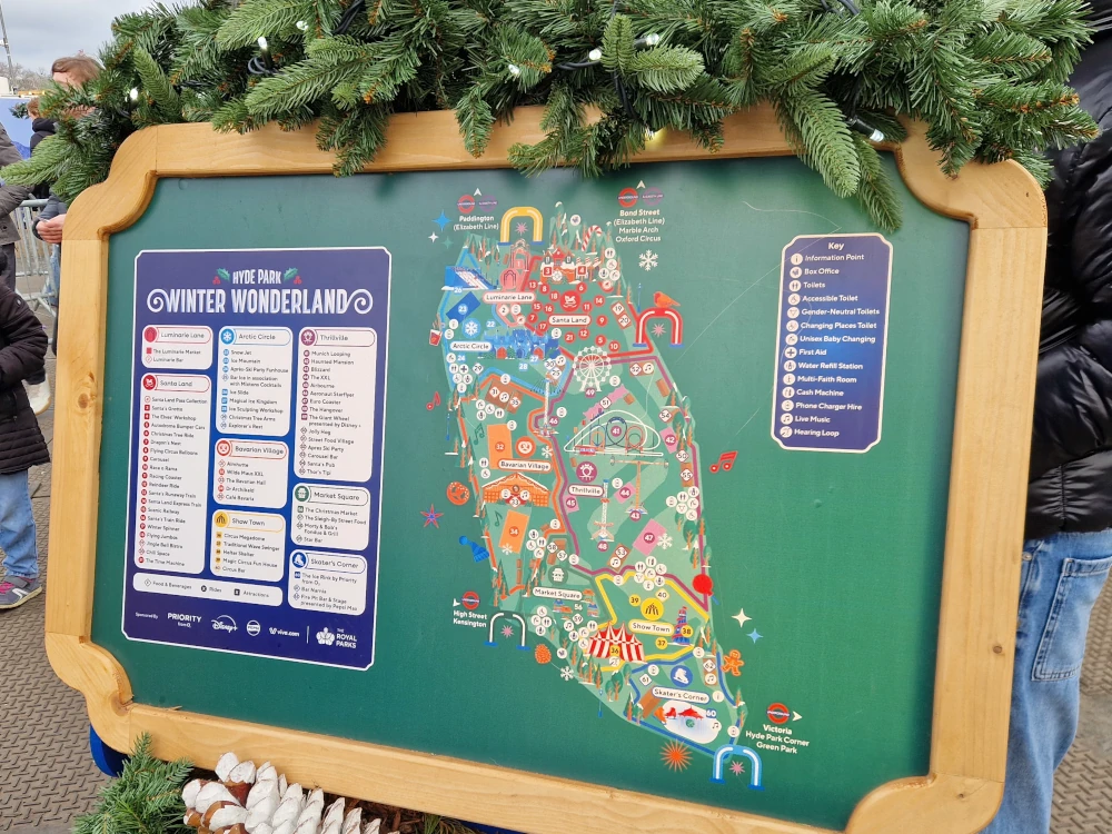 Hyde Park Winter Wonderland Map