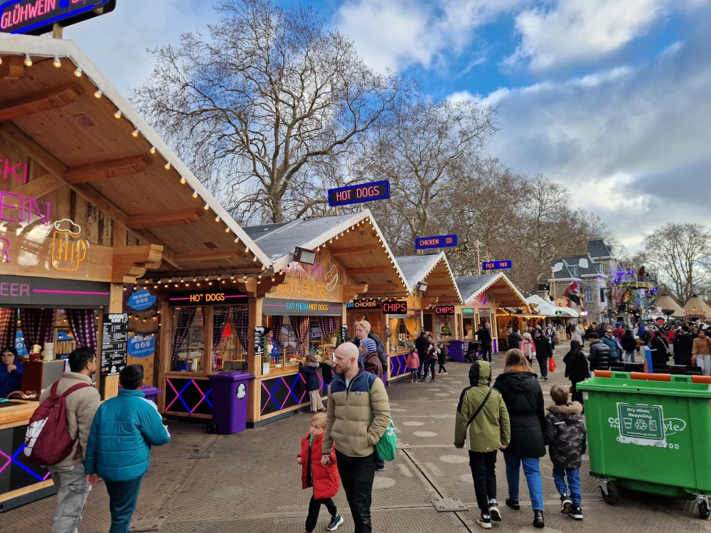 Hyde Park Winter Wonderland Food Stalls