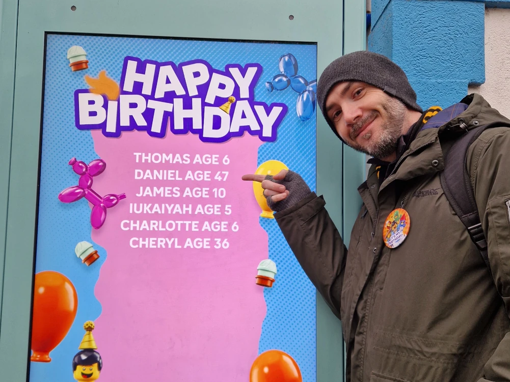 Legoland Windsor Christmas Birthday Board