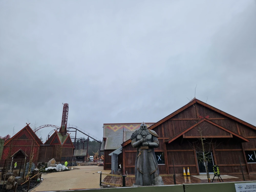 Paultons Park Valgard Statue Building