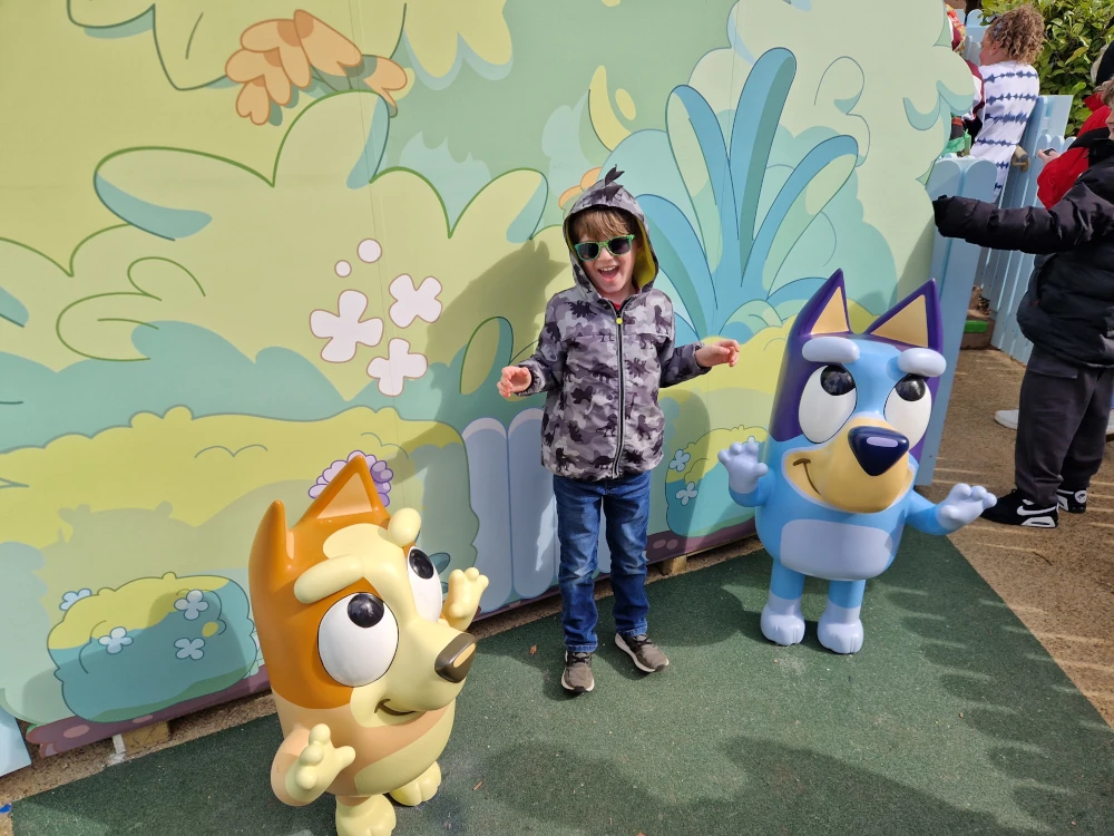 Bluey The Ride Photo Bluey and Bingo