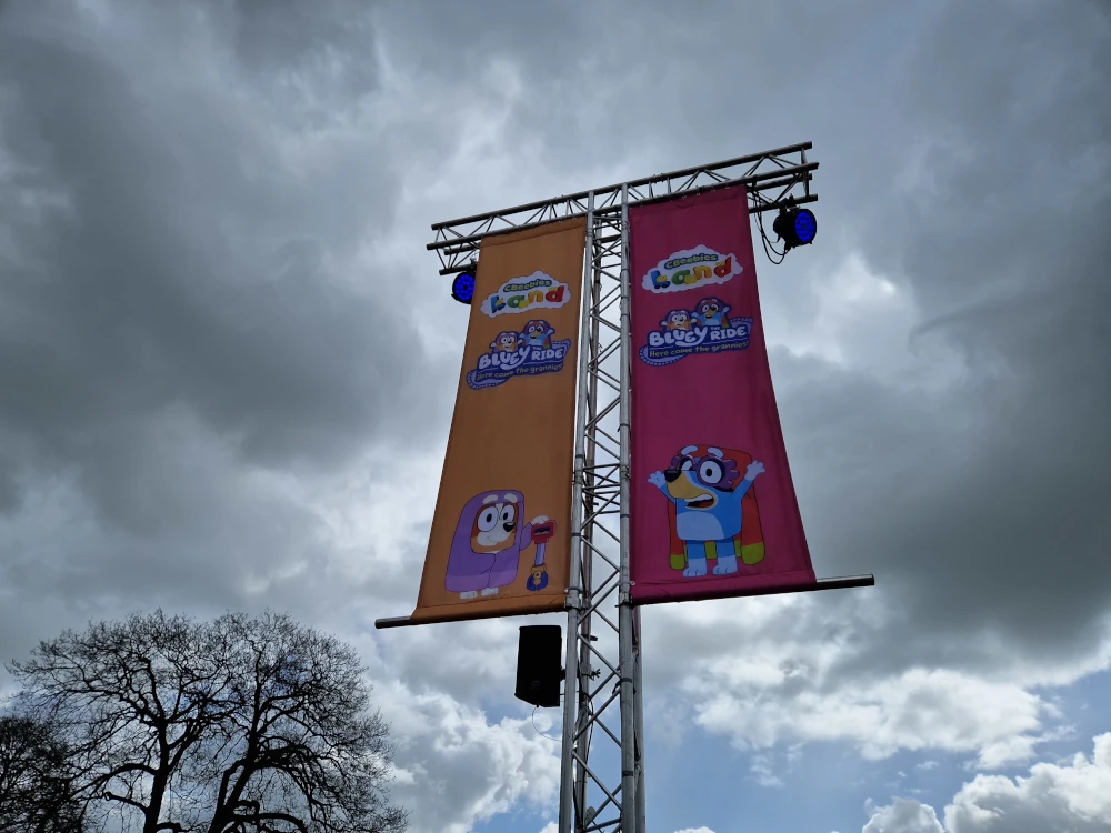 Bluey The Ride flags